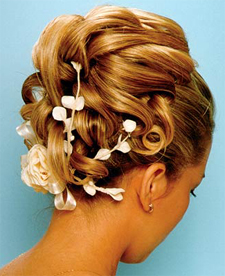 chignon e fiori